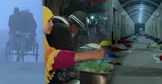 কুয়াশার চাদর ঢেকেছে রাজধানী; তীব্র শীতেও থামছে না নগরীর ব্যস্ততা